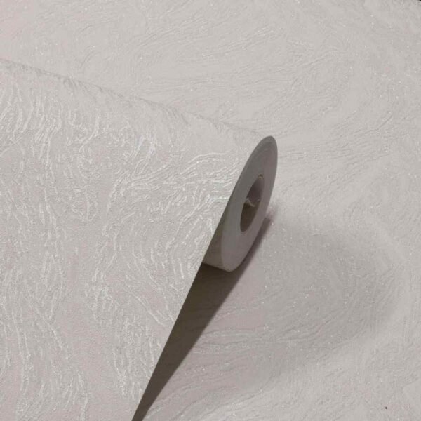 PAPEL DE PAREDE VINÍLICO EFEITO MARMORIZADO OFF WHITE C/ GLITTER PDL0121