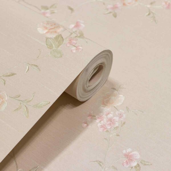 PAPEL DE PAREDE VINÍLICO FLORZINHAS ROSAS PDF9600