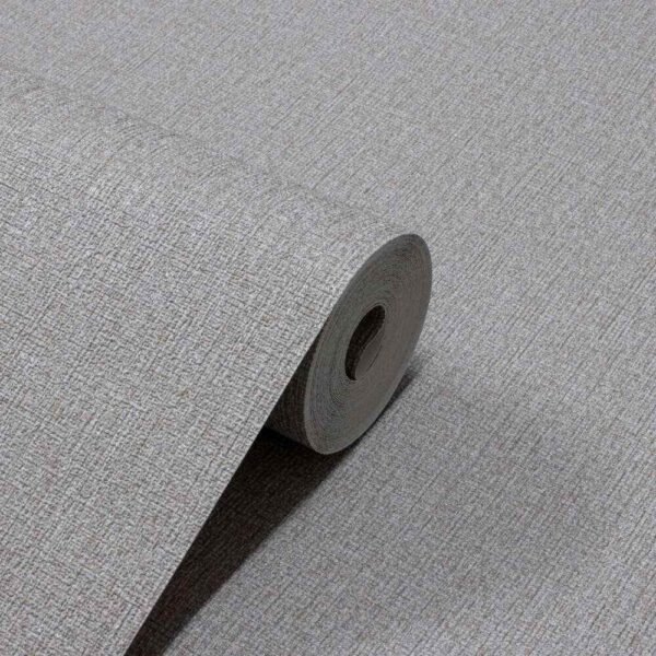 PAPEL DE PAREDE VINÍLICO LINHO CINZA C/ FERRUGEM PDI0142