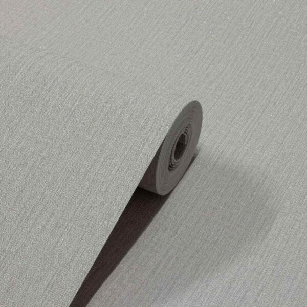 PAPEL DE PAREDE VINÍLICO LINHO CINZA C/ GLITTER PDI0053