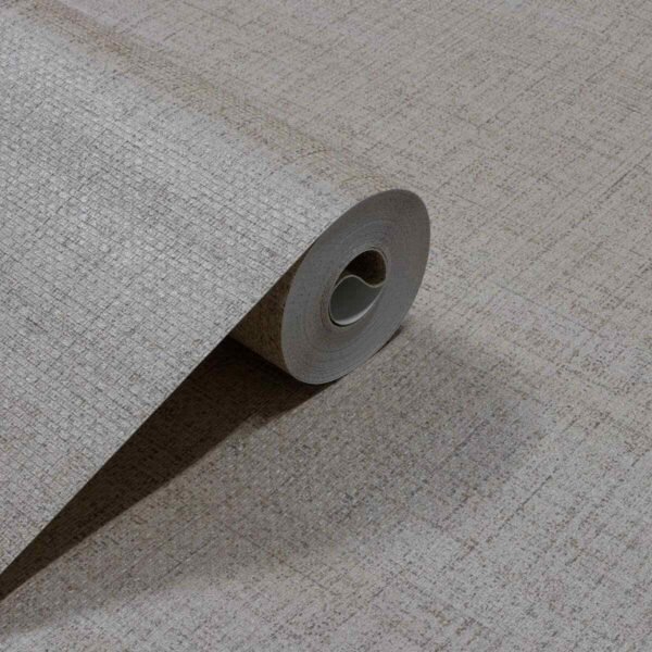PAPEL DE PAREDE VINÍLICO LINHO CINZA CLARO TRAMA PDL5582