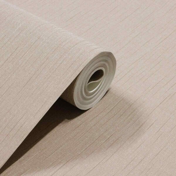 PAPEL DE PAREDE VINÍLICO LINHO MARROM C/ BRILHO PDI9603