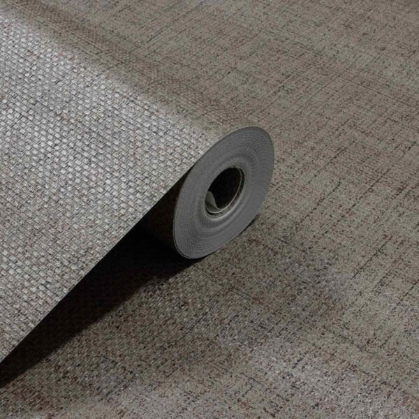 PAPEL DE PAREDE VINÍLICO LINHO TRAMA MARROM PDL5589