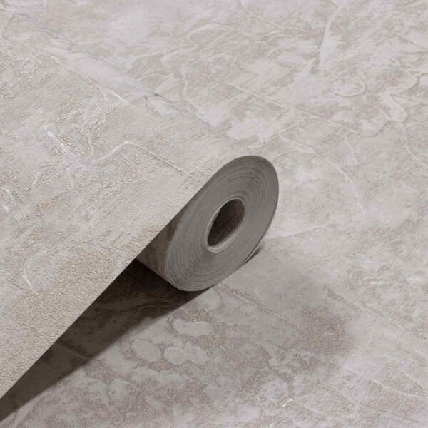 PAPEL DE PAREDE VINÍLICO TEXTURIZADO CINZA CLARO PDL0085