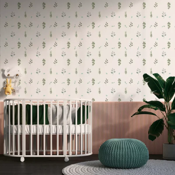 Papel de Parede Folhagens Aquarela - 390