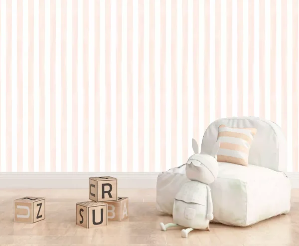 PAPEL DE PAREDE LISTRAS SALMON CANDY - 453