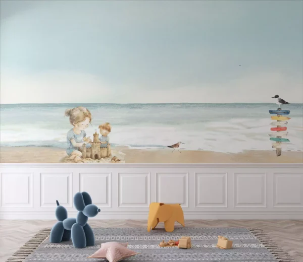 Papel de Parede Praia em Família - 492