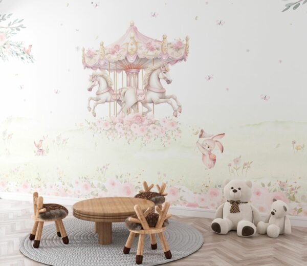 papel-de-parede-carrousel-no-bosque