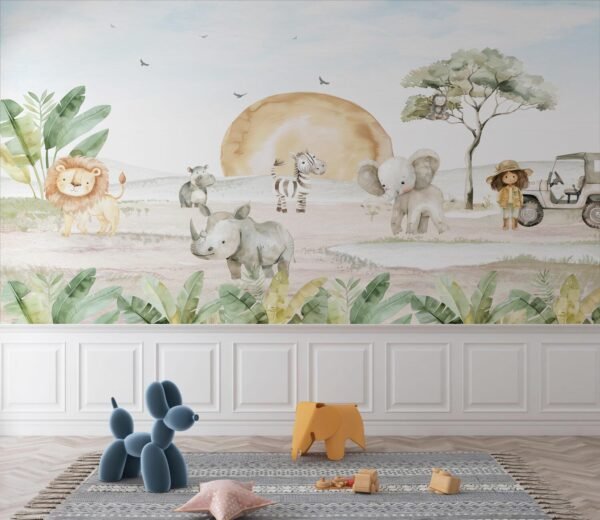 papel-de-parede-safari-baby-savana