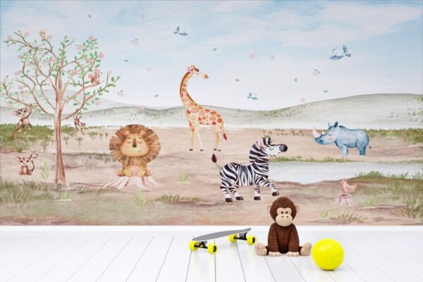 papel-de-parede-safari-savana